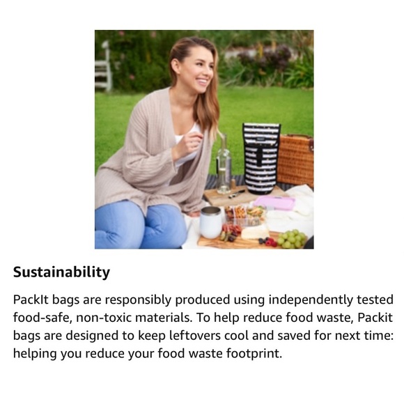 PackIt Freezable Wine Bag | Celebration Dot | Black & White Stripes - Picture 12 of 15